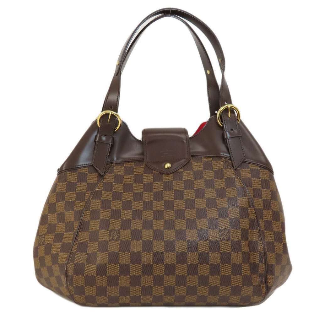 Louis Vuitton Canvas Sistina Damier Tote Bag Brown